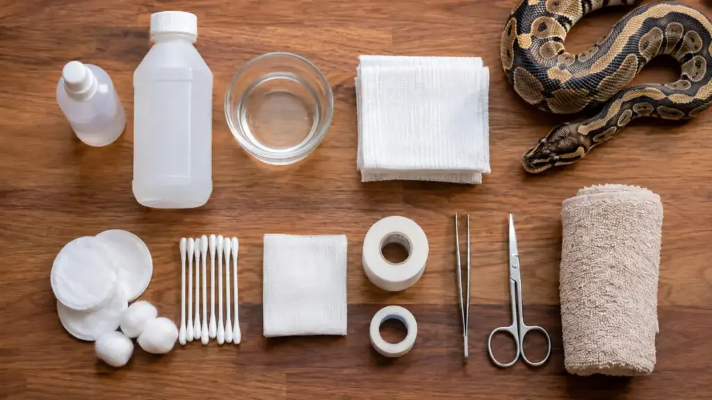 ball-python-bite-first-aid-supplies