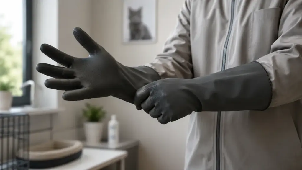 bitten-by-a-stray-cat-protective-gloves