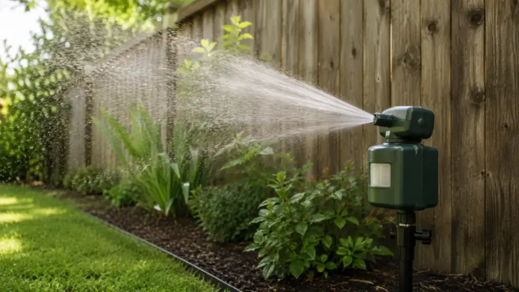 bitten-by-a-stray-cat-yard-sprinkler