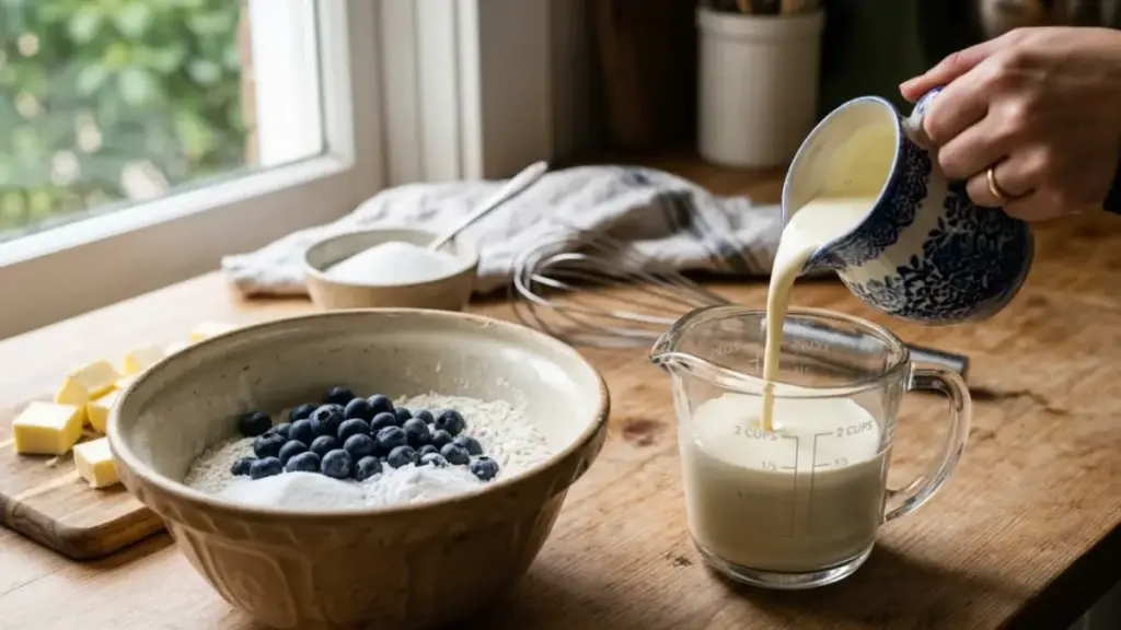 blueberry-scones-heavy-cream-liquid-ingredients-prep