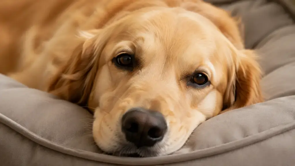 bruising-after-dog-spaying-and-neutering-resting-canine-portrait