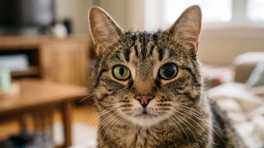 cat pupils asymmetrical right eye dilation