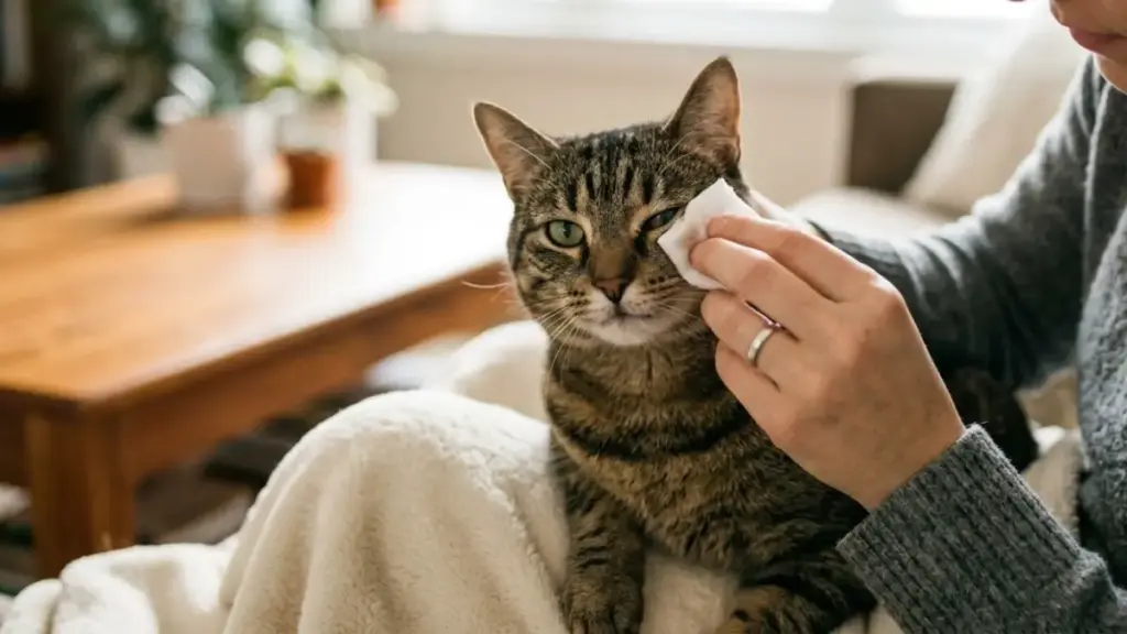 cat-pupils-periocular-hygiene-cleaning