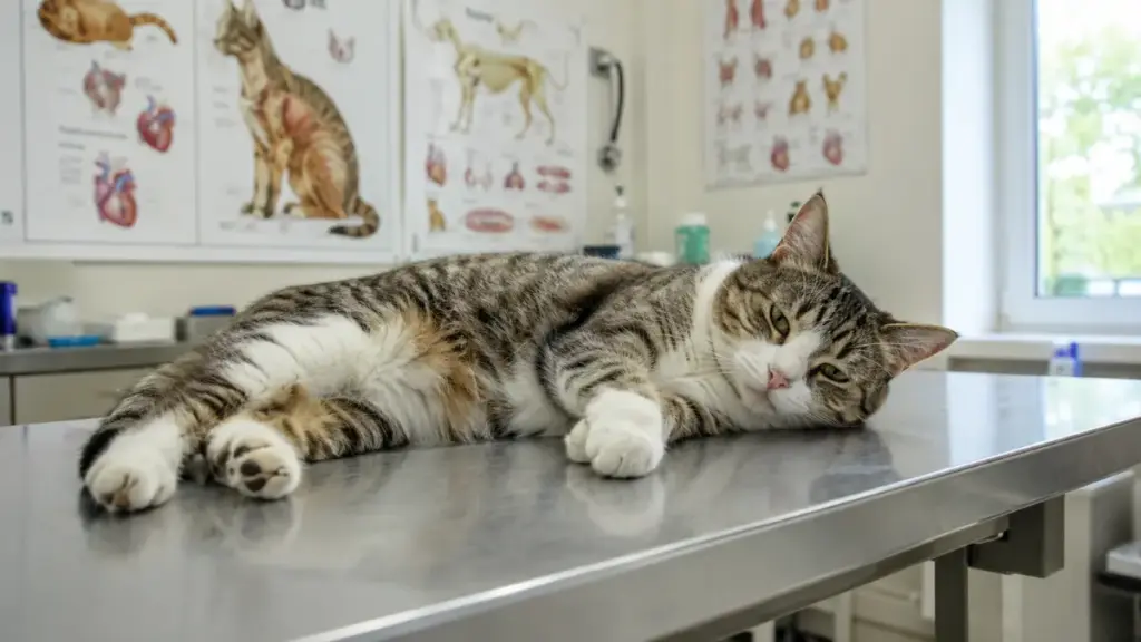cat-strange-behaviors-clinical-examination-room