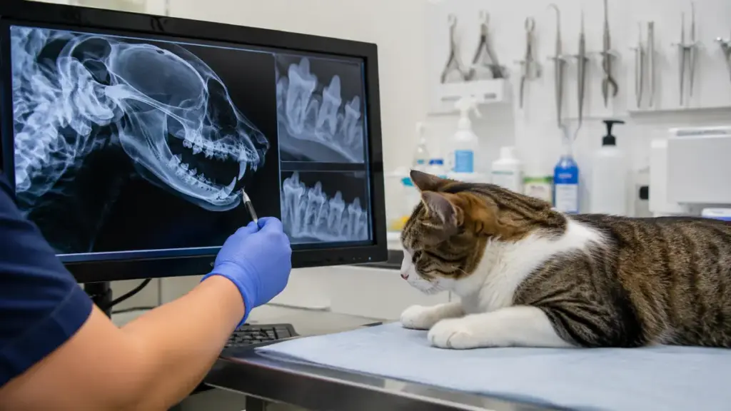 cat-strange-behaviors-veterinary-dental-xray-review