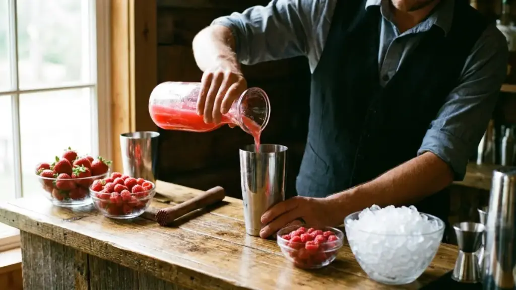 cocktail-pink-noise-syrup-addition