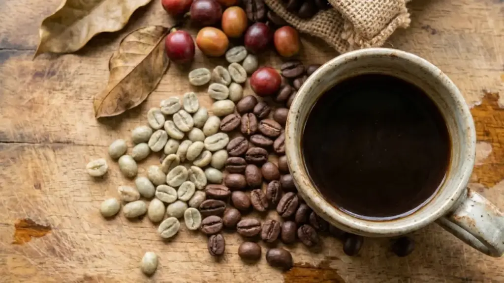coffee-based-beverages-beans-ceramic-cup