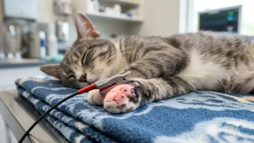 crisis-in-cats-pulse-oximeter-cat-paw