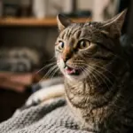 crisis in cats tabby cat open mouth breathing