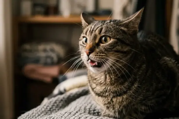 crisis in cats tabby cat open mouth breathing