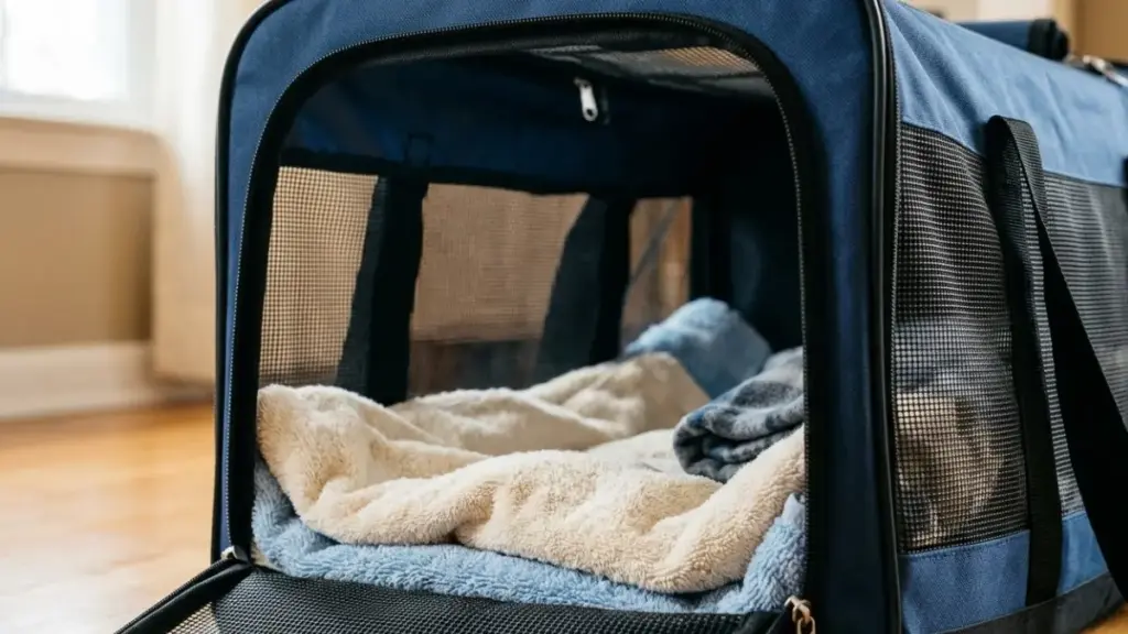 crisis-in-cats-ventilated-pet-carrier-setup
