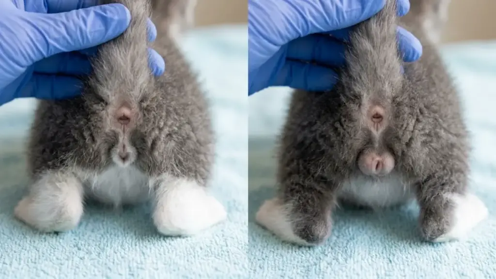 determine a kitten’s gender -rear-anatomy-check