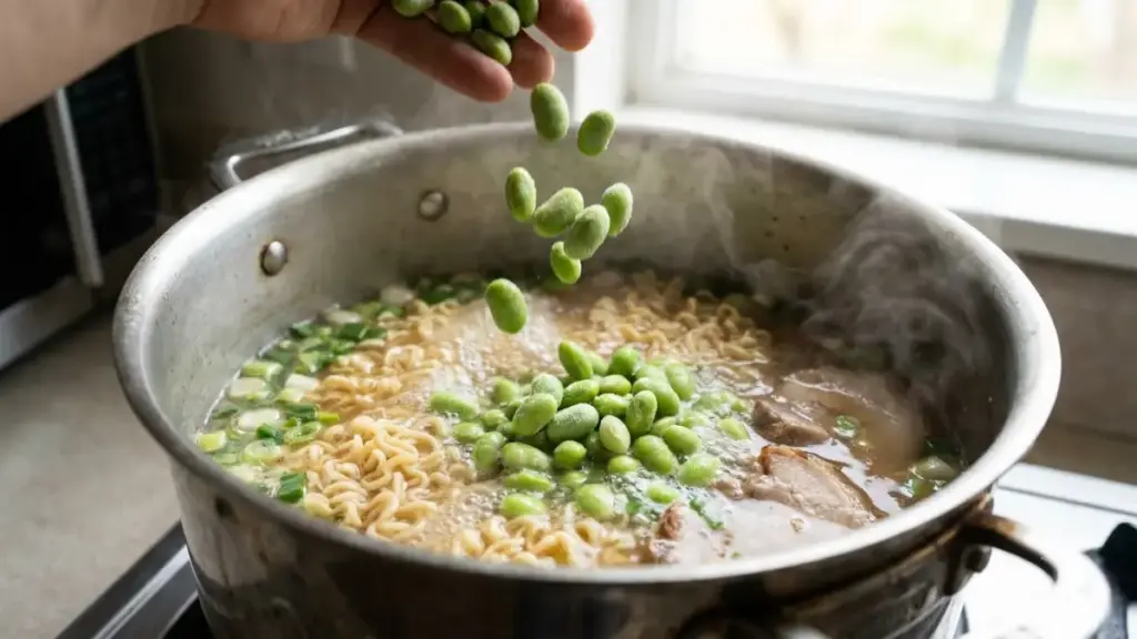 fiber-supplement-shelled-edamame-boiling-ramen
