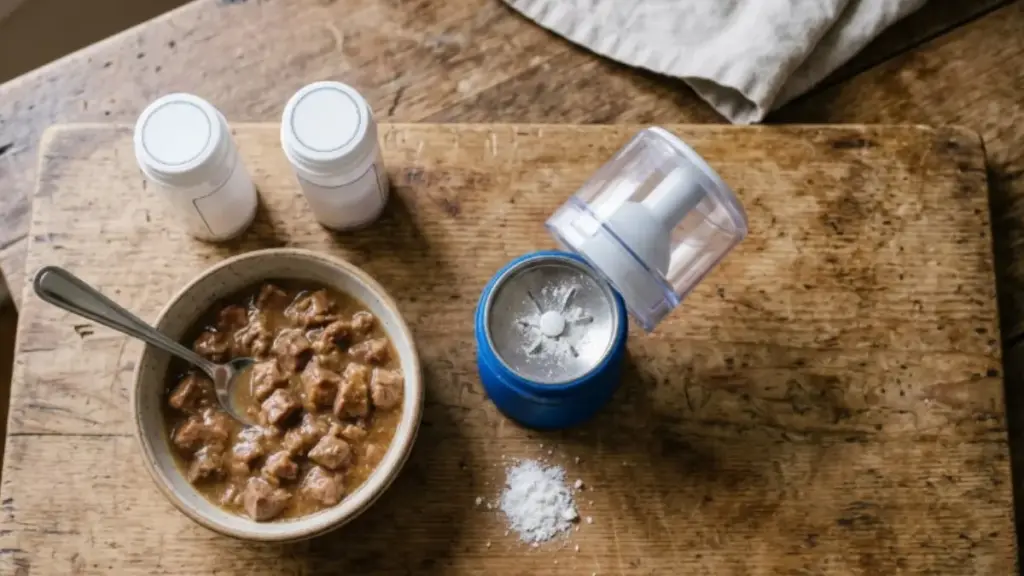 give-medicine-to-a-dog-crushed-pill-pate