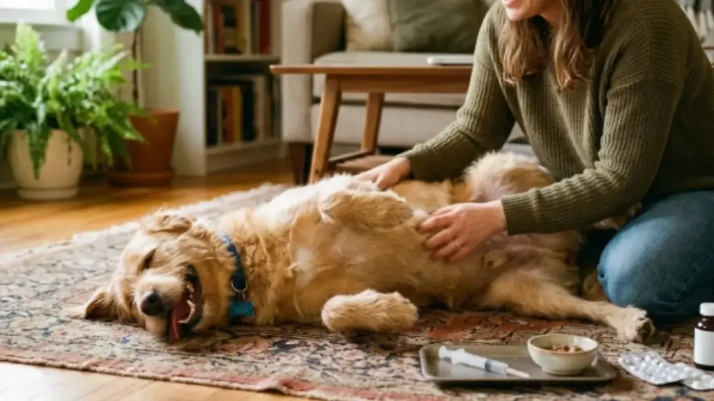 give-medicine-to-a-dog-happy-affectionate-praise