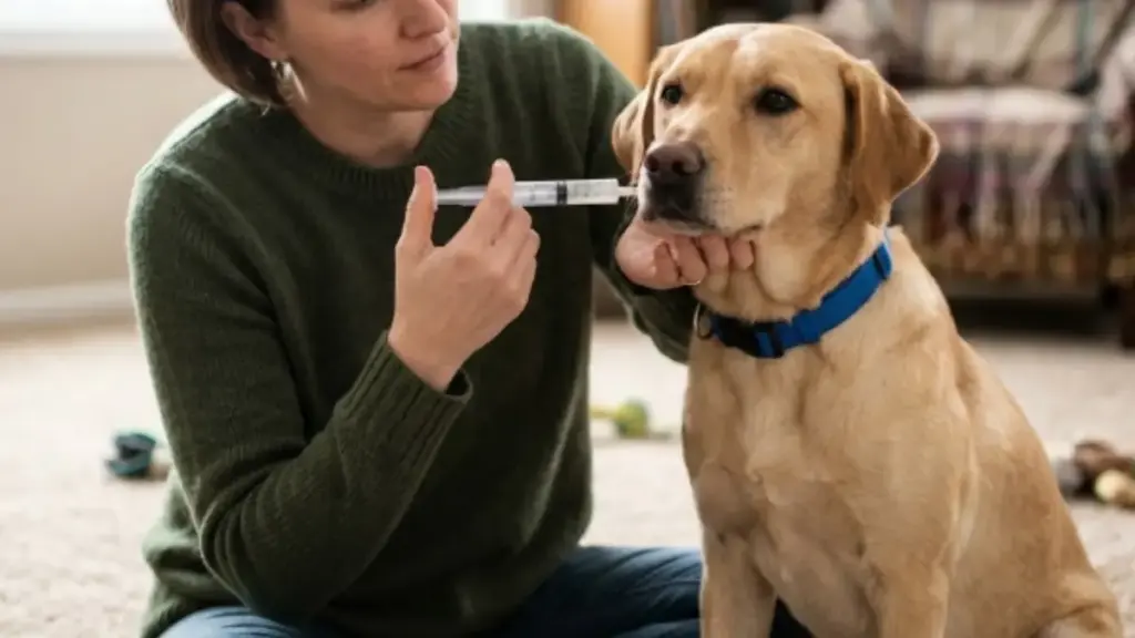 give-medicine-to-a-dog-liquid-syringe-technique