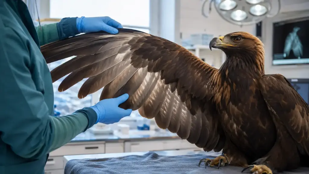 golden-eagle-veterinary-examination-wing-structure