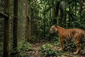 harsh reality why captive the tigers cannot survive in wild enclosure boundary