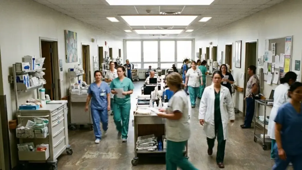 hospital-safety-ratings-busy-ward-corridor