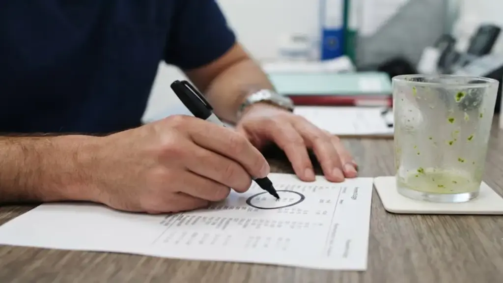 medical-monitoring-mark-on-blood-test-paperwork