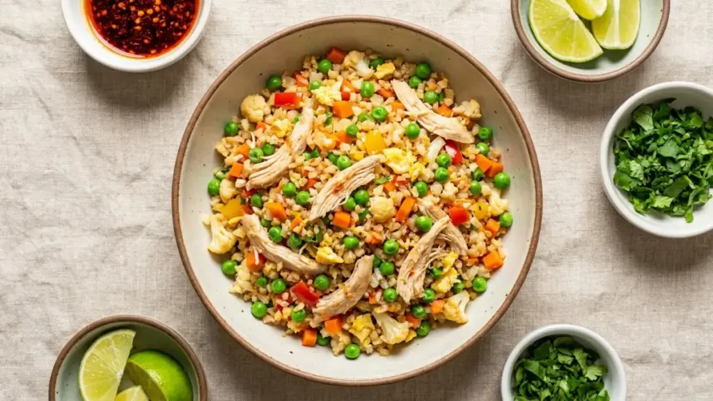 nutrition-boosting-meals-cauliflower-rice-pulled-chicken