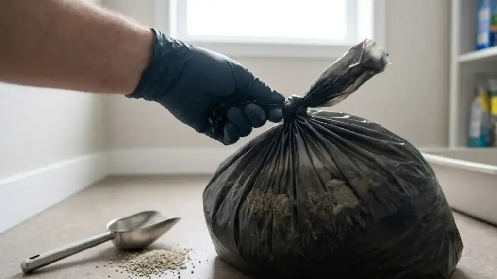 raising-a-stray-cat-safe-litter-waste-disposal