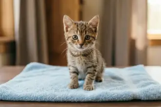 raising a stray cat veterinary examination kitten
