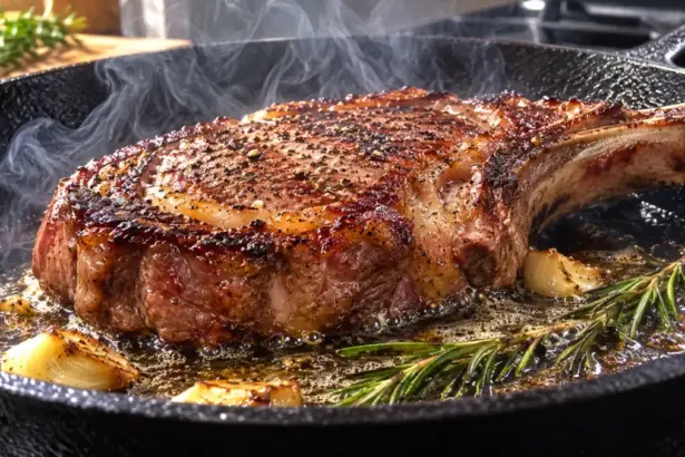 steak cooking mistakes jess pryles searing pan
