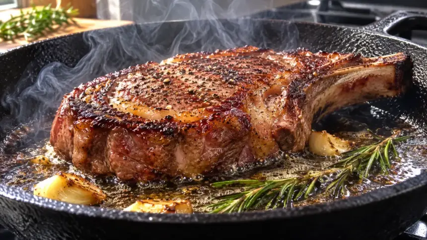 steak cooking mistakes jess pryles searing pan