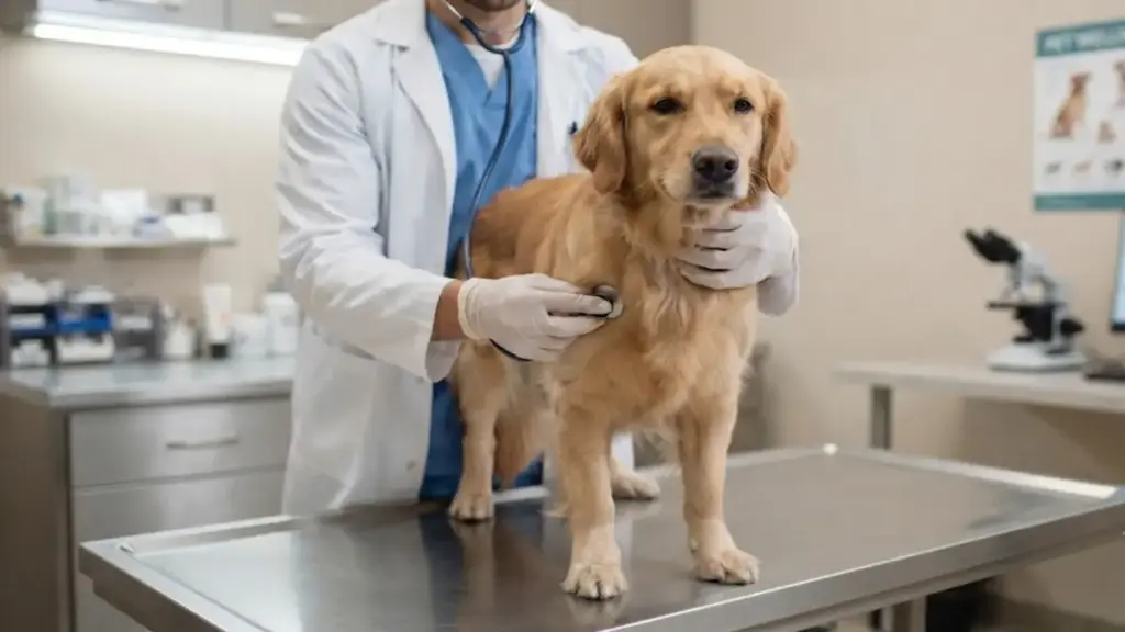 veterinarian-examining-a-healthy-dog-in-a-bright-clinic