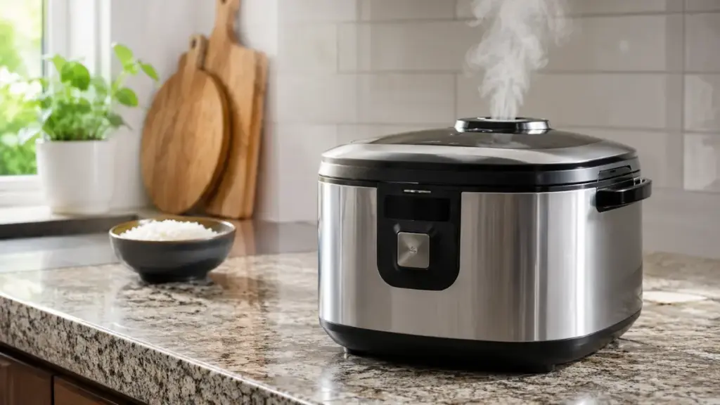 wash-rice-clean-cooker-appliance-counter