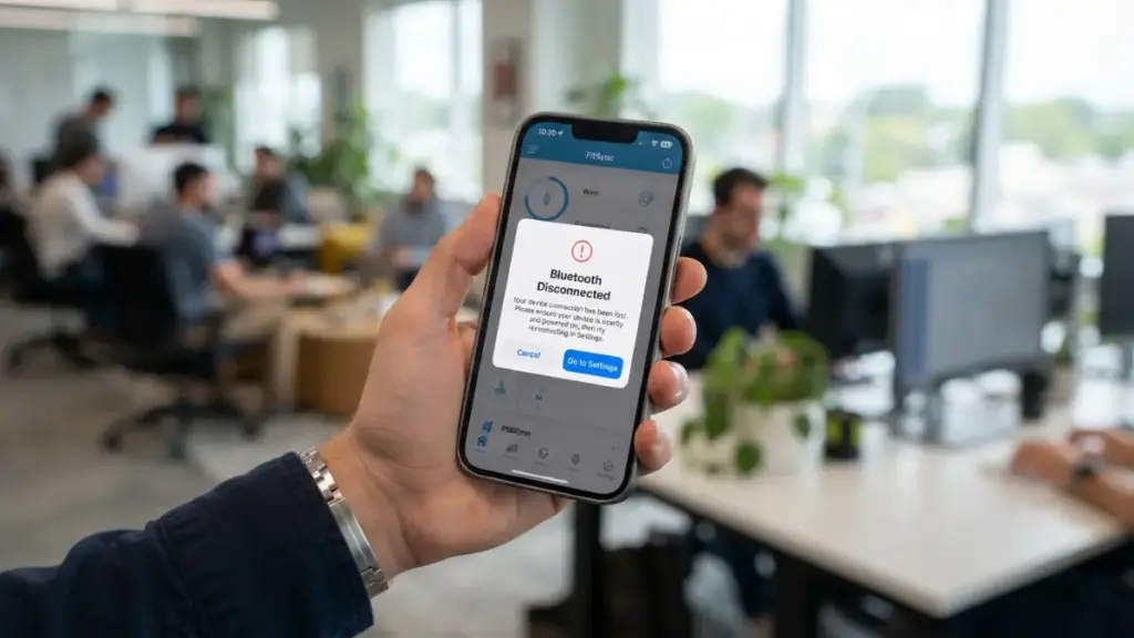 Bluetooth app connection failure screen with bose ultra open earbuds