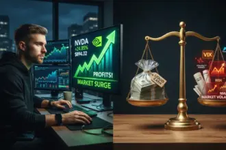 NVDA stock investment dilemma between locking in gains and holding for long term growth