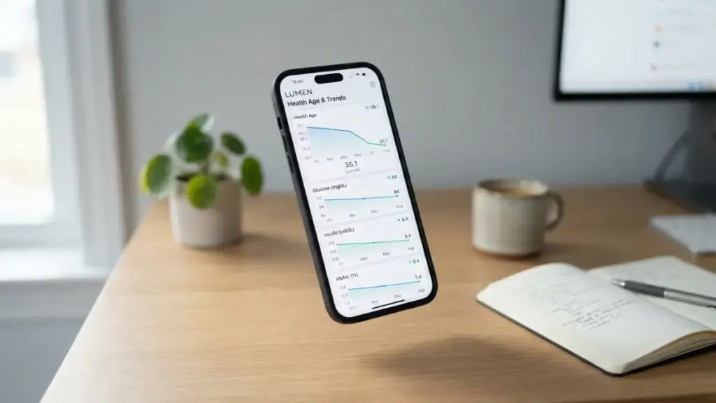 Patient undergoing clinical blood draw synced with the Apple Health app platform