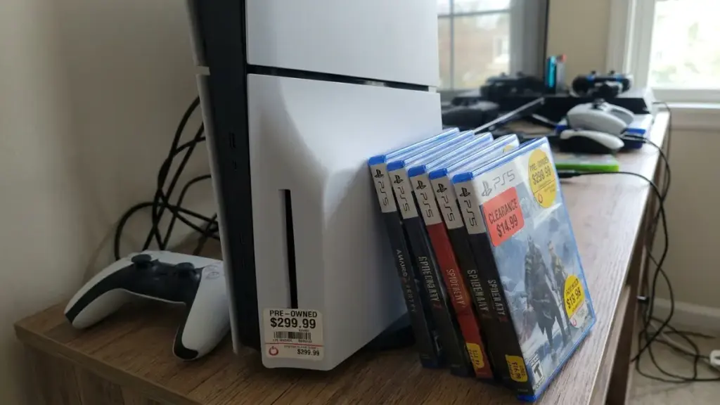 Recommended PS5 Disc Edition console with physical game discs for long term savings